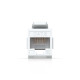 Conector Keystone Cat6 Pass-Through UniFi Ubiquiti, Pachet 12 buc., UACC-Keystone-Coupler-C6